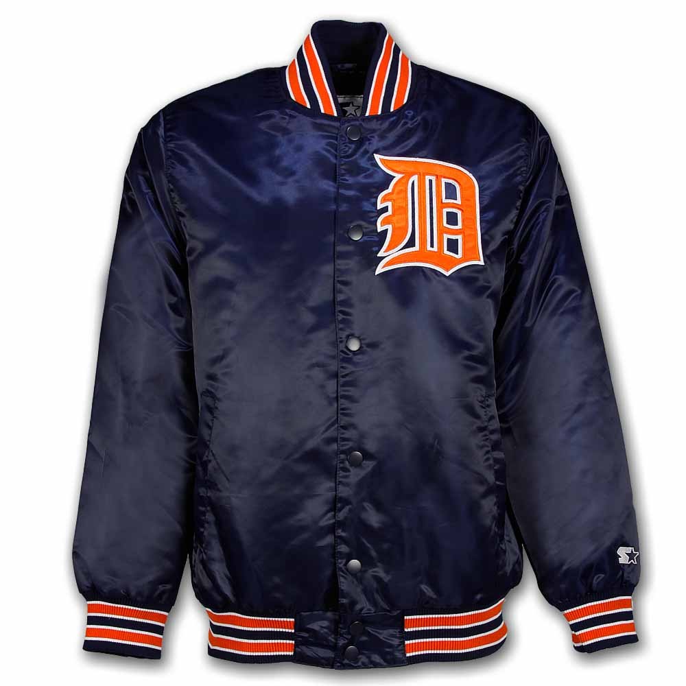 Starter Detroit Tigers Navy Holiday Jacket Size: 2XL