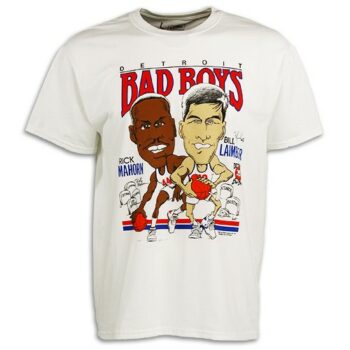 Detroit Bad Boys Authentic Men's Laimbeer-Mahorn T-shirt