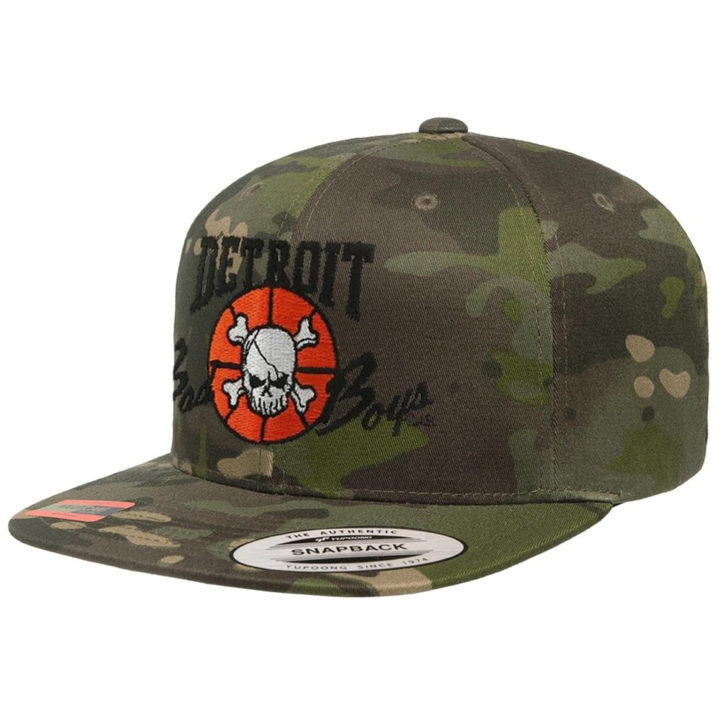 Detroit Bad Boys Camo White/Grey Snapback Cap