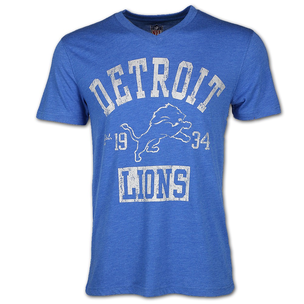 Detroit Lions Men's Formation Tri-Blend T-Shirt - Vintage Detroit Collection