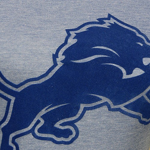 Detroit Lions Nike Rewind Logo Tri-Blend T-Shirt - Heather Charcoal