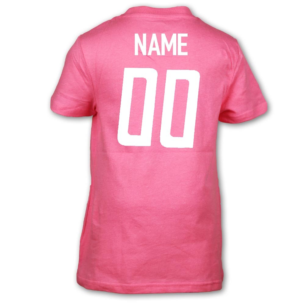 Detroit Lions Girl's Pink Football T-Shirt - Vintage Detroit Collection