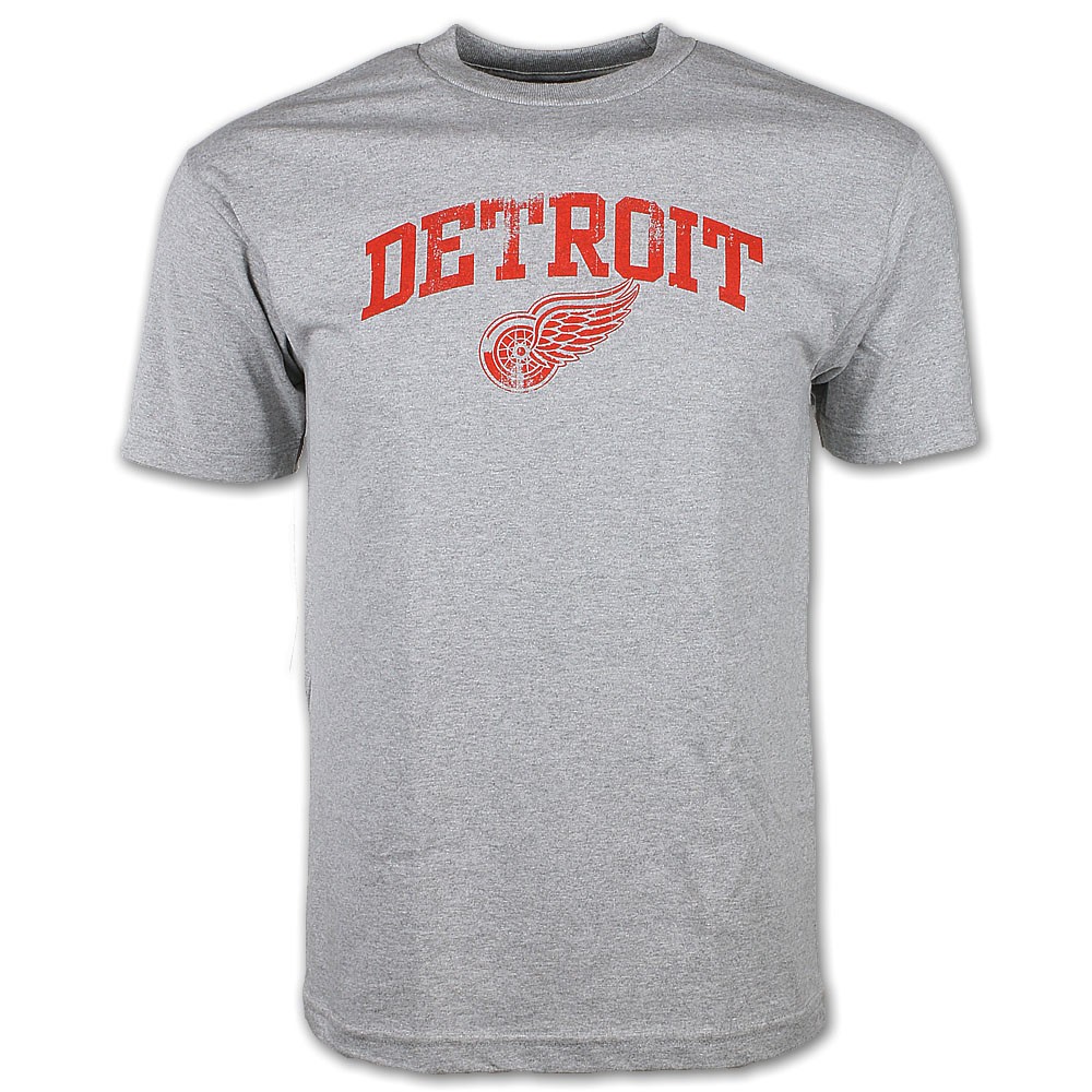 Detroit Red Wings Irving Gray T-shirt - S ONLY - Vintage Detroit Collection