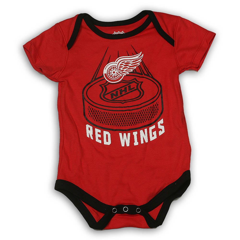 Detroit Red Wings Puck Onesie - Vintage Detroit Collection