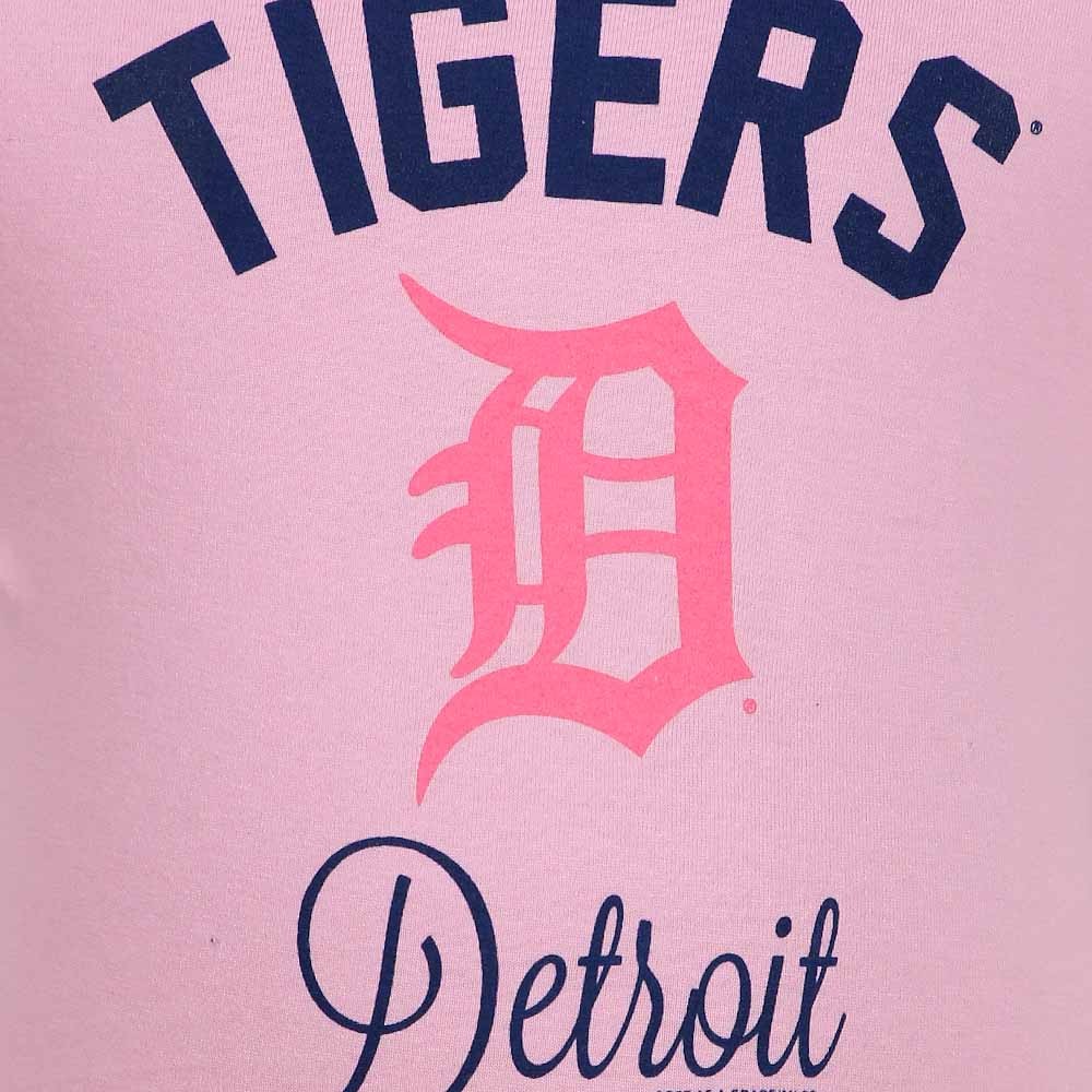 Detroit Tigers Youth Girl's Pink T-Shirt