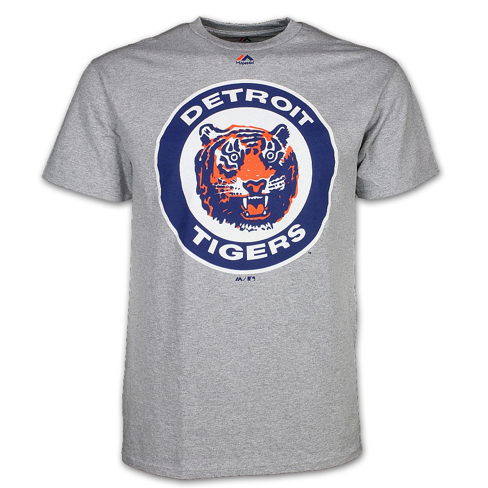 Men's Majestic Threads Orange Detroit Tigers Throwback Logo Tri