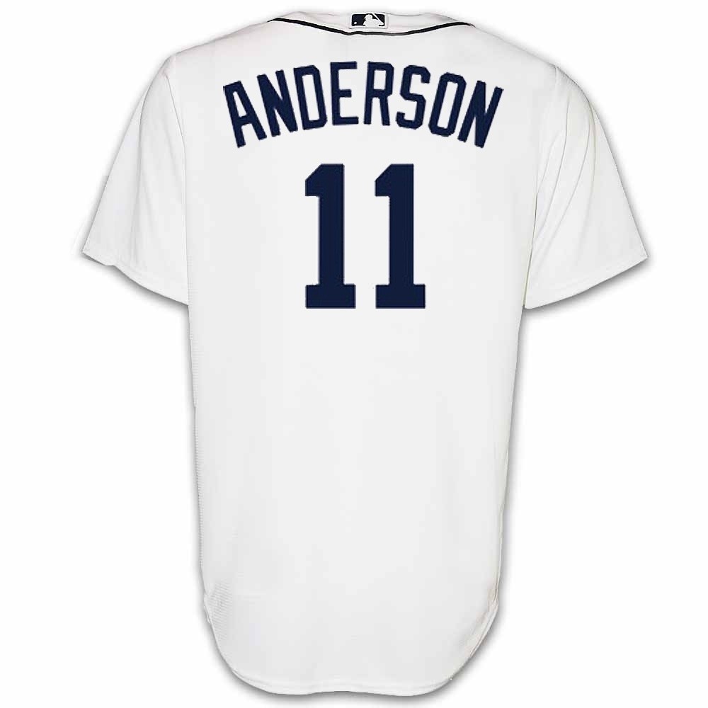 Sparky Anderson #11 Detroit Tigers Men's Nike Home Replica Jersey by Vintage Detroit Collection