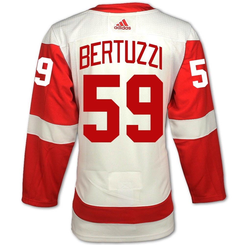Tyler Bertuzzi #59 Detroit Red Wings Adidas Road Primegreen Authentic Jersey  - Vintage Detroit Collection