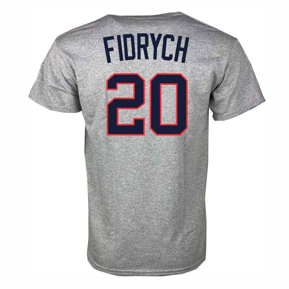 Wright & Ditson Fidrych #20 Detroit Tigers Classic Road Jersey T-Shirt by Vintage Detroit Collection