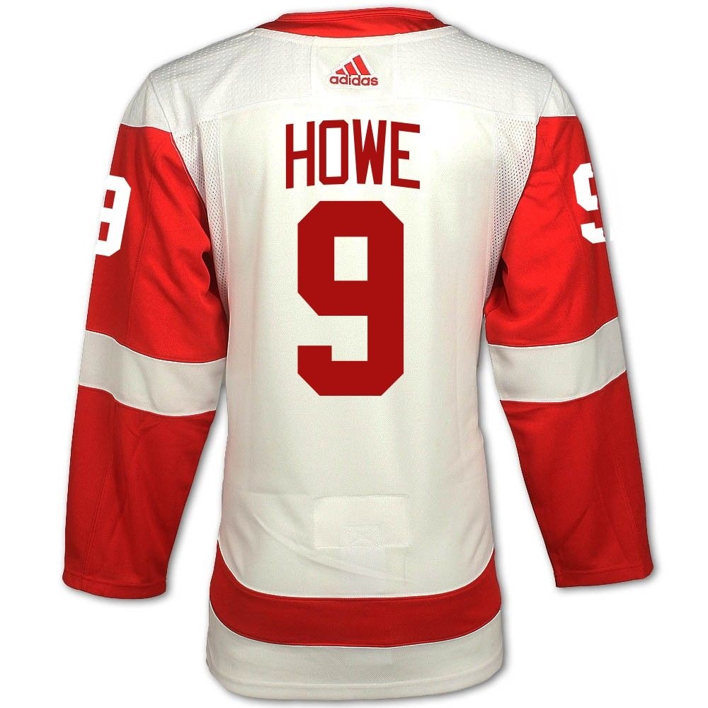 Gordie Howe #9 Detroit Red Wings Adidas Road Primegreen Authentic Jersey -  Vintage Detroit Collection