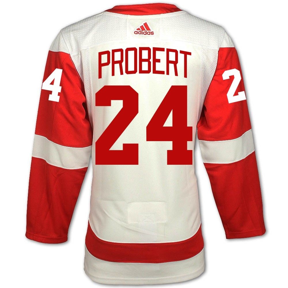 Bob Probert #24 Detroit Red Wings Adidas Road Primegreen Authentic Jersey -  Vintage Detroit Collection