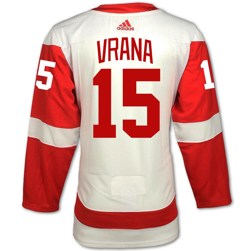 Jakub Vrana #15 Detroit Red Wings Adidas Road Primegreen Authentic Jersey -  Vintage Detroit Collection