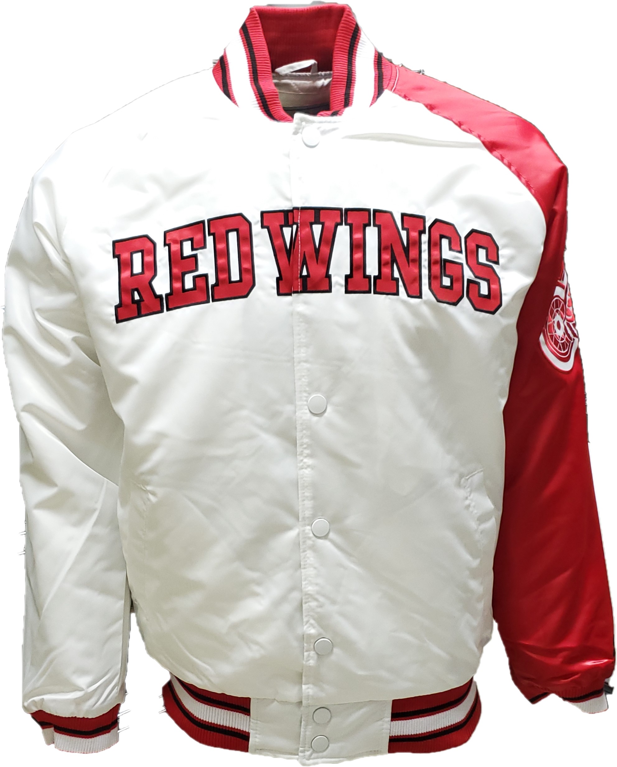 NHL Red Wings Mitchell & Ness City Collection Lightweight Satin Jacket Small