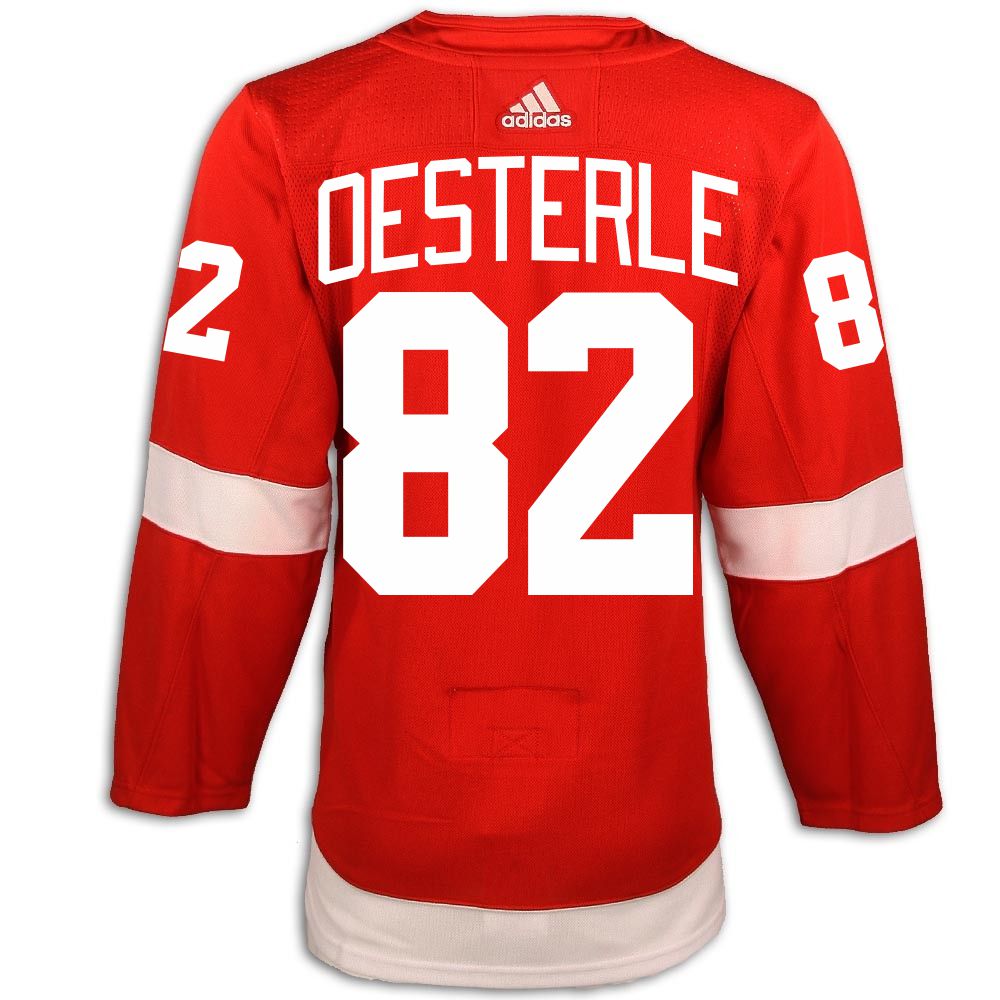 Jordan Oesterle #82 Detroit Red Wings Adidas Home Primegreen Authentic  Jersey - Vintage Detroit Collection