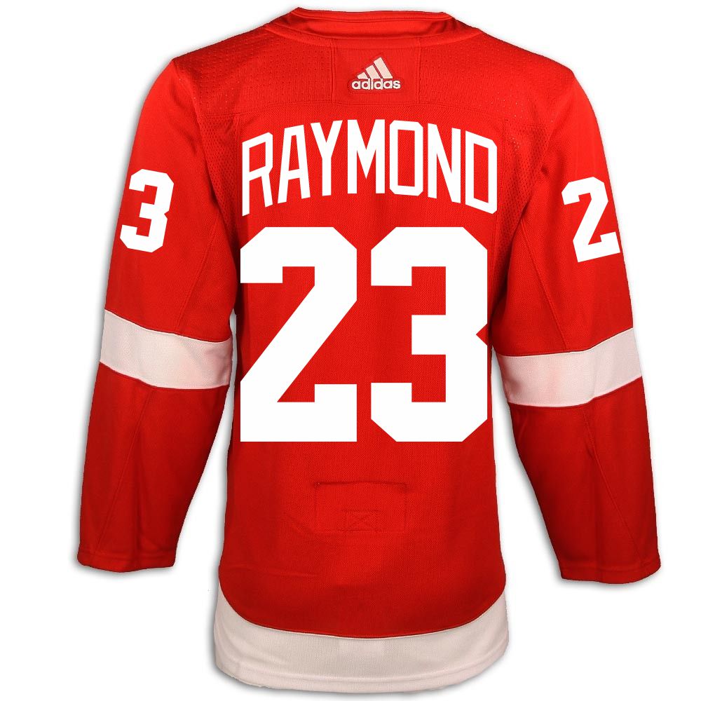 Lucas Raymond #23 Detroit Red Wings Adidas Home Primegreen Authentic Jersey  - Vintage Detroit Collection