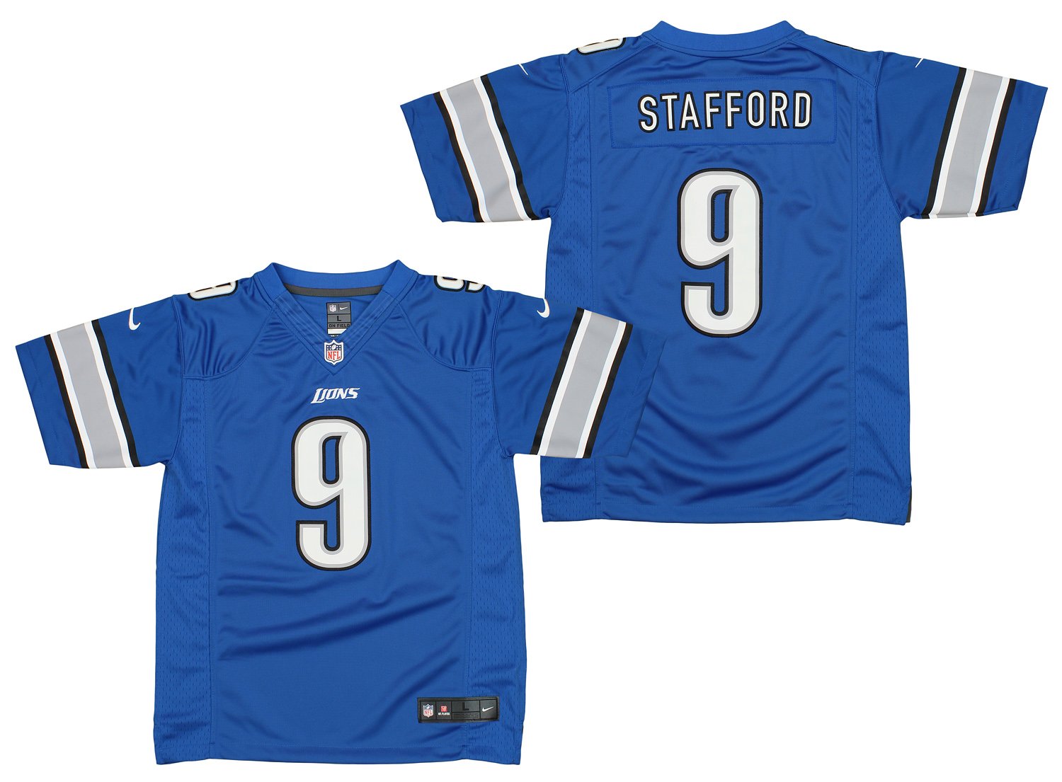 Stafford #9 Detroit Lions Youth Jersey - Vintage Detroit Collection