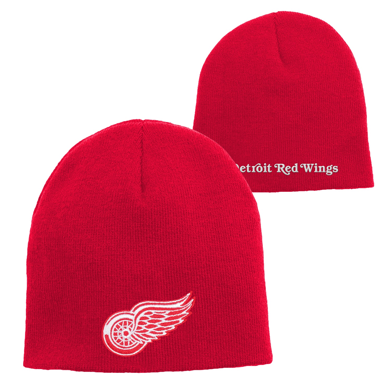 Detroit Red Wings Youth Cuffless Knit Hat - Vintage Detroit Collection