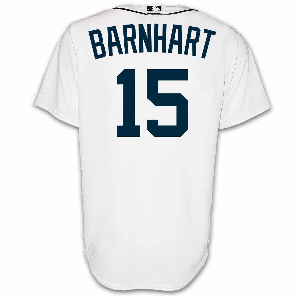 Tucker Barnhart #15 Detroit Tigers Men's Nike Home Replica Jersey by Vintage Detroit Collection