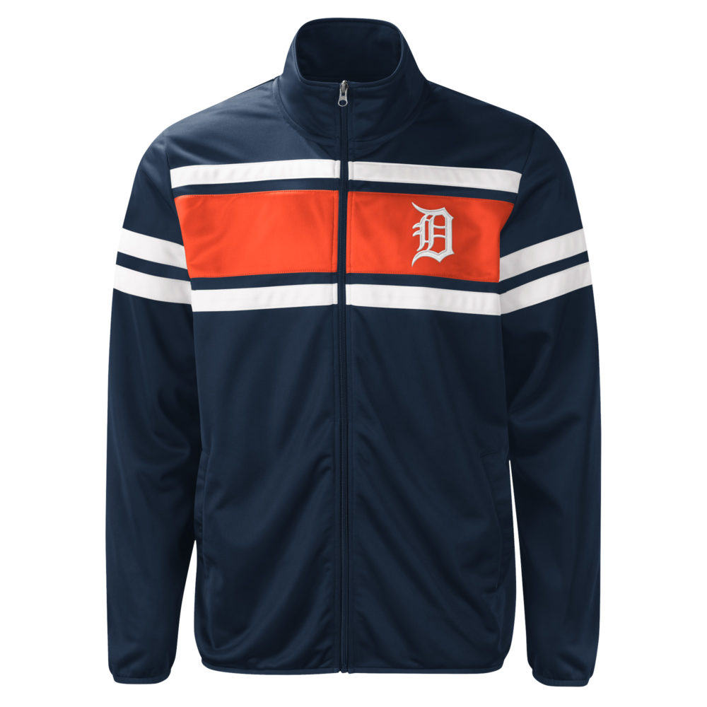 Detroit Tigers Men's Power Pitcher Track Jacket - Vintage Detroit ...