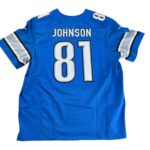 Detroit Lions Limited Johnson #81 Home Jersey - Vintage Detroit Collection