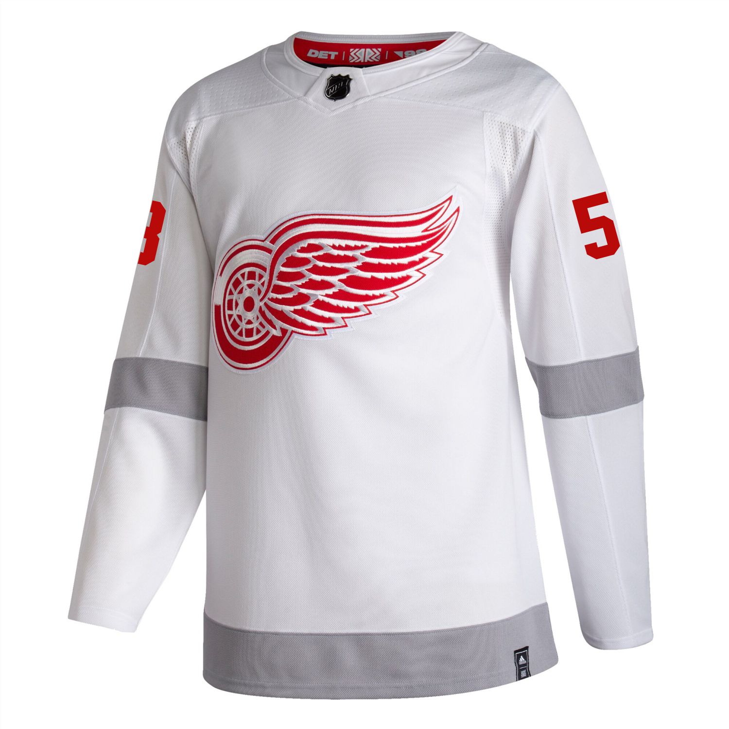 Moritz Seider #53 Detroit Red Wings Adidas Reverse Retro Jersey by Vintage Detroit Collection