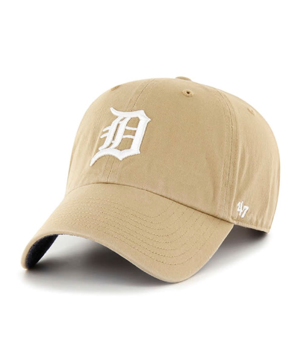 Detroit Tigers Men's Khaki Clean Up Cap - Vintage Detroit Collection