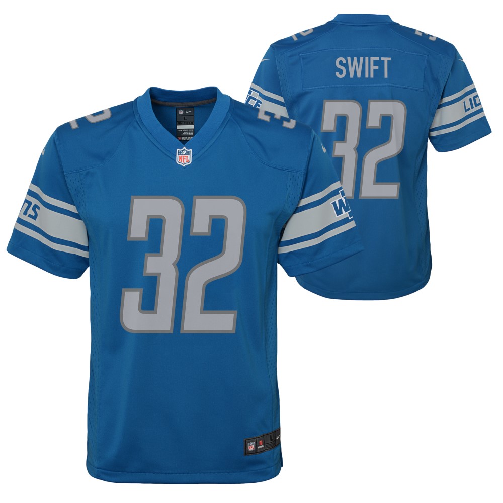 Detroit Lions Youth Swift #32 Jersey - Vintage Detroit Collection