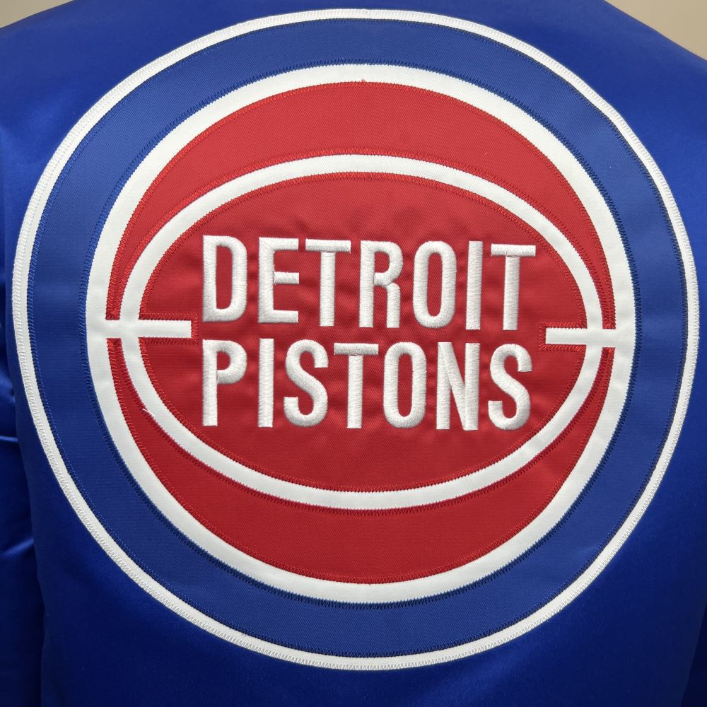 Detroit Pistons Heavyweight Satin Jacket XL