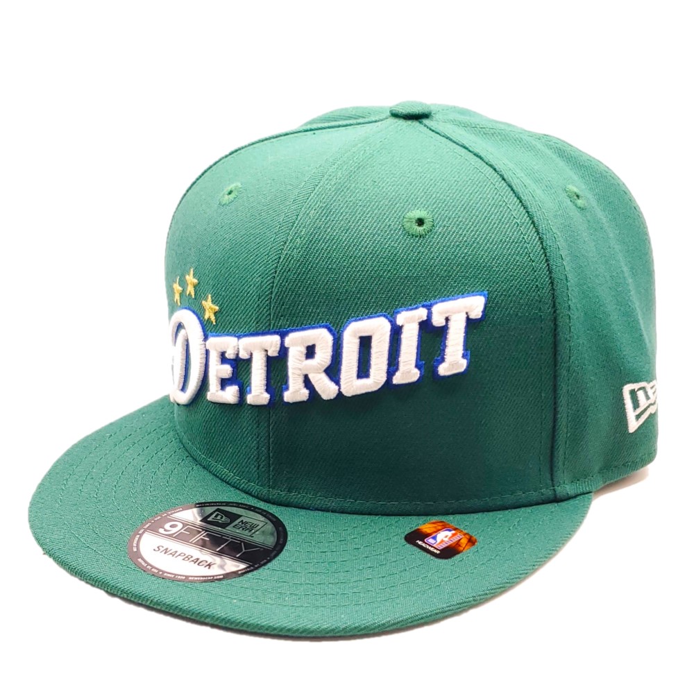New Era Men's 2022-23 City Edition Detroit Pistons 9FIFTY Adjustable Hat, Gray