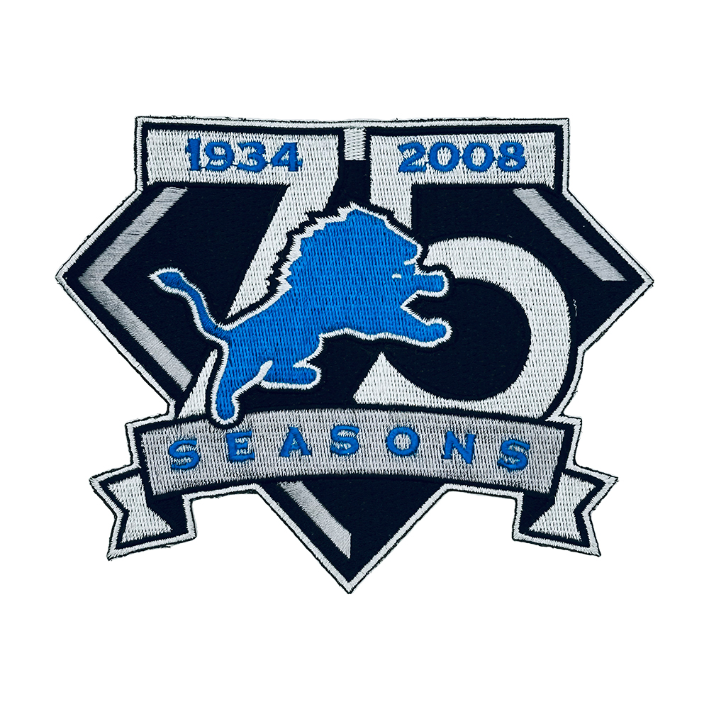1993 DETROIT LIONS NFL FOOTBALL 60TH YEAR JERSEY PATCH