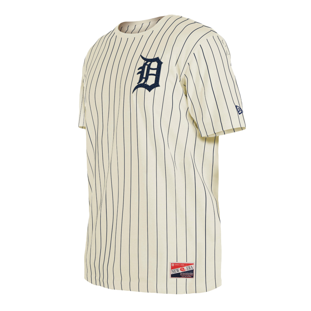 Detroit Tigers Throwback Striped Men's T-Shirt - Vintage Detroit Collection