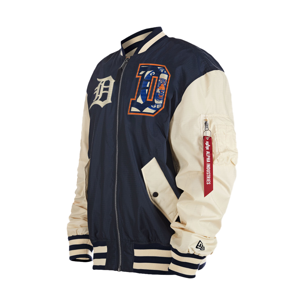Detroit Tigers Men's Alpha X New Era Jacket - Vintage Detroit Collection