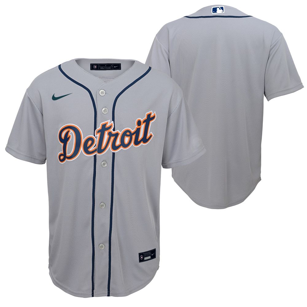 Detroit Tigers Youth Road Replica Jersey - Vintage Detroit Collection